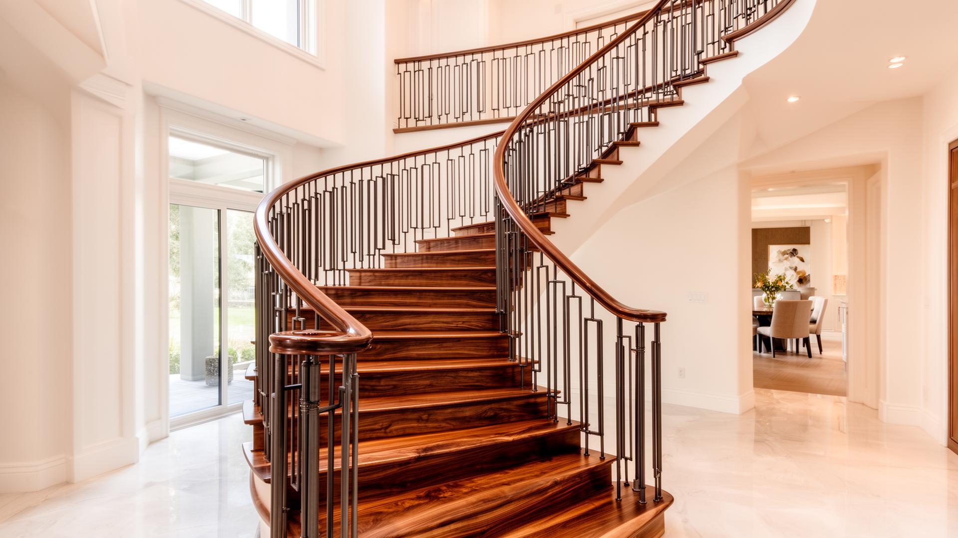Custom staircase built by the Treppo Renos team