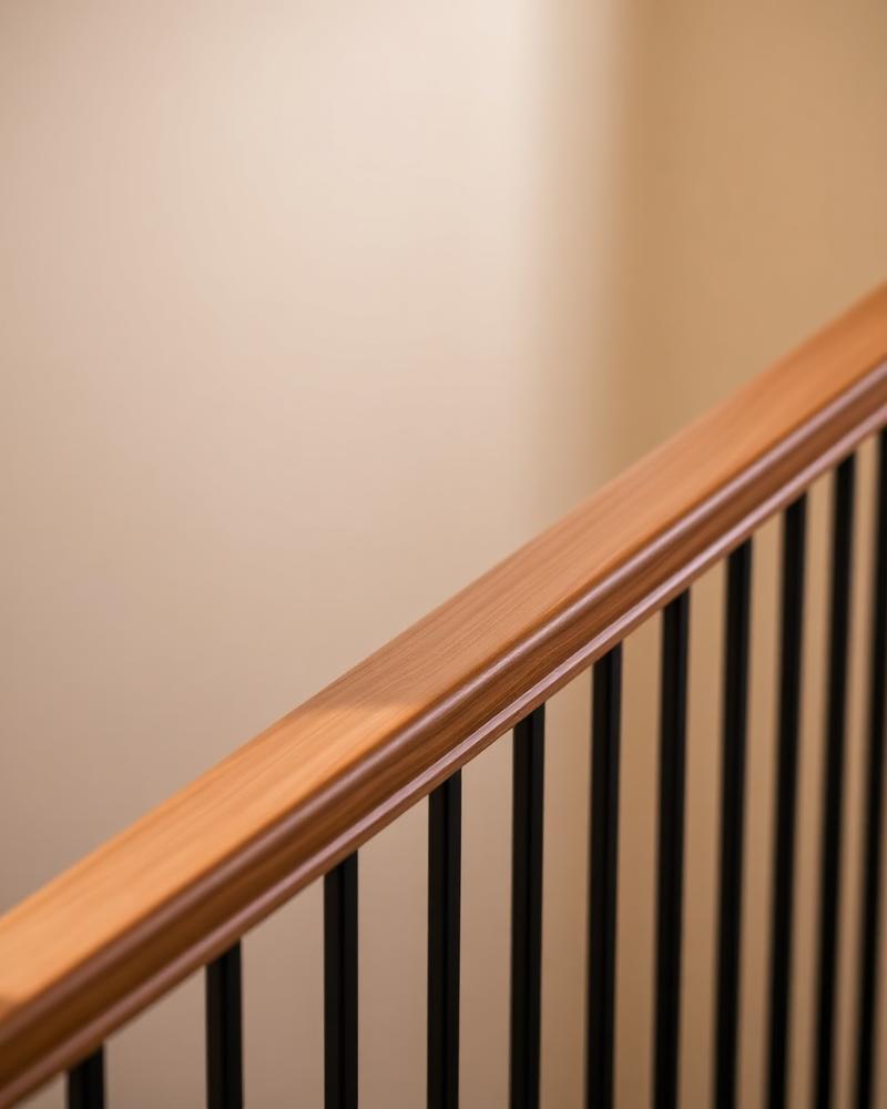 Premium stair railing detail